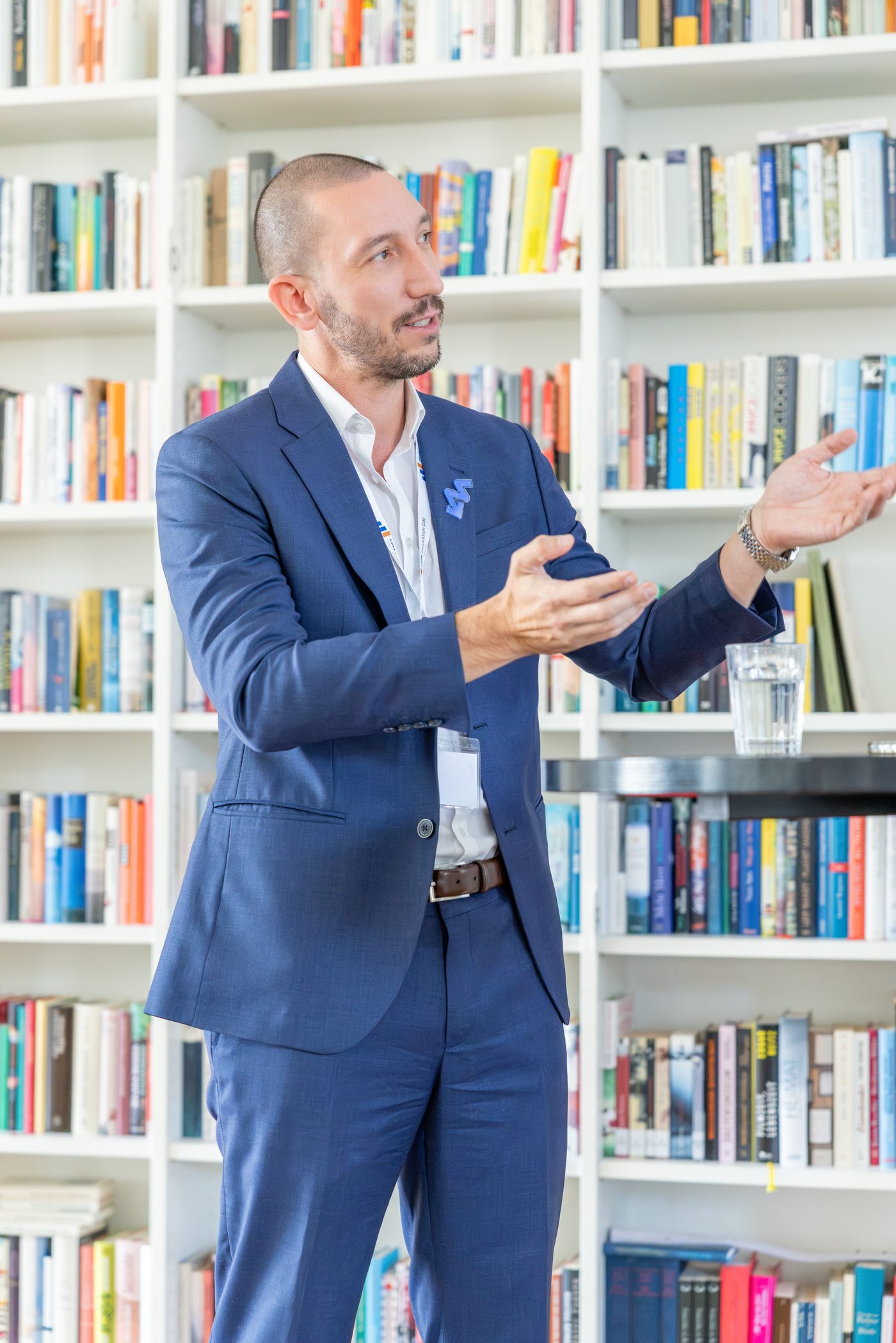 Referent beim Vortrag