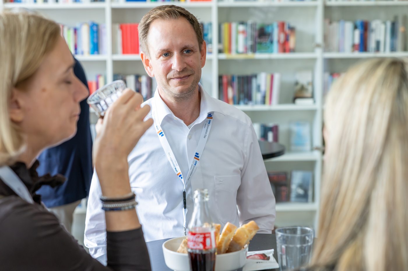 Gespräch in der Kaffeepause